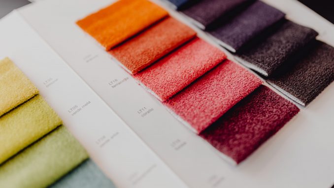 kaboompics_Colorful upholstery fabric samples